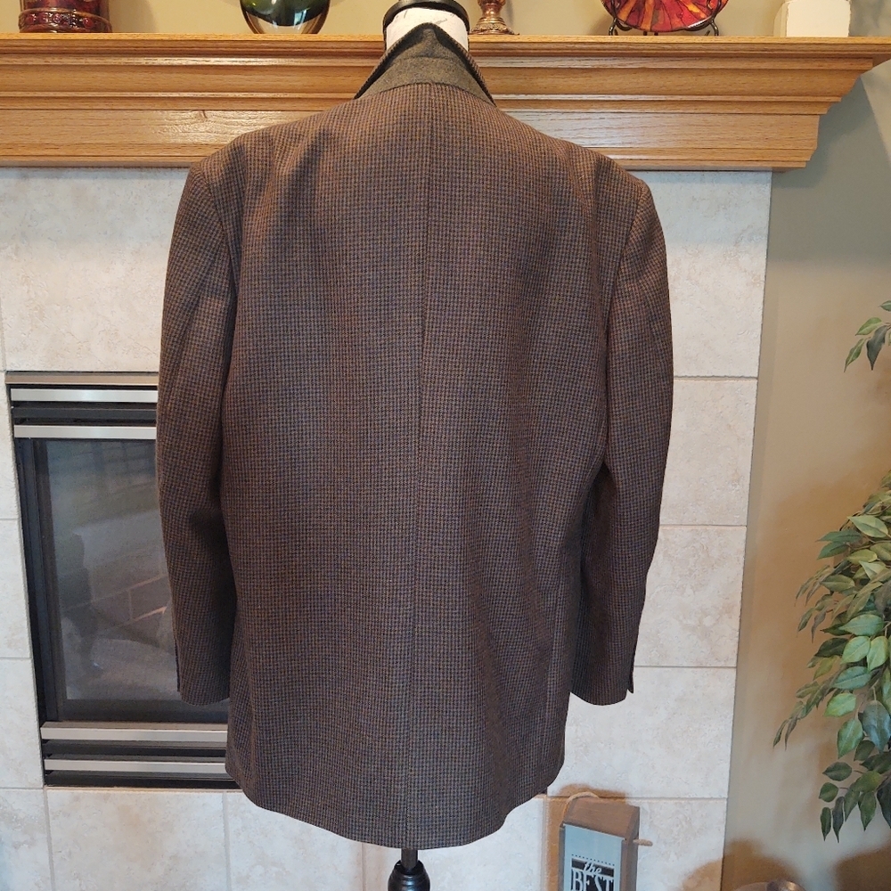 Oscar de la Renta Wool Sports Coat 42 R - Picture 5 of 15